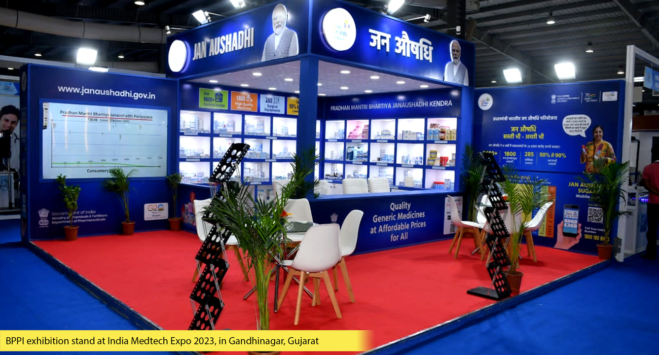 BPPI exhibition stand at India Medtech Expo 2023, in Gandhinagar