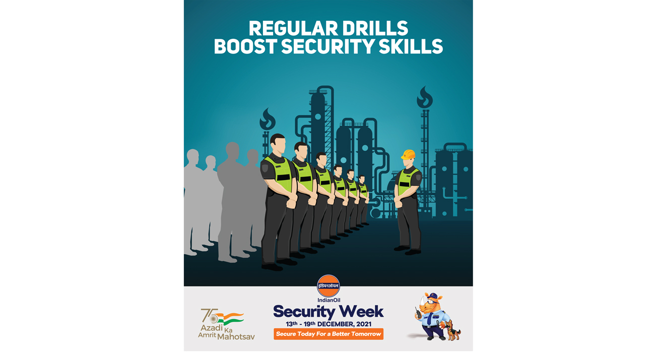 Indian Oil Security Week Poster
