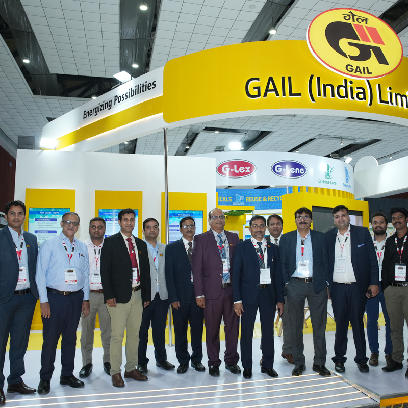 Gail India Limited exhibition stall in HIPLEX 23 international Plastic expo