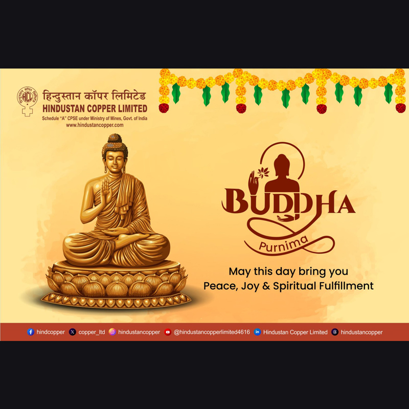 Sanket created Hindustan Copper Limited’s Buddha Purnima symbol of harmony