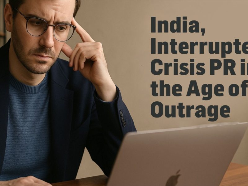 India, Interrupted: Crisis PR in the Age of Outrage