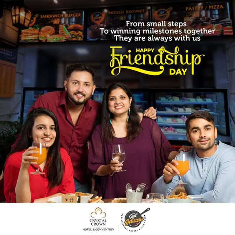 From silly starts to shared wins Sanket marked Friendship Day with Crystal Crown and Delicious Bakery by our side