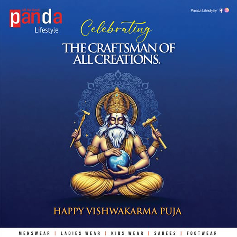 This Vishwakarma Puja Sanket and Panda Lifestyle celebrate the craftsman spirit where devotion shapes design and creation